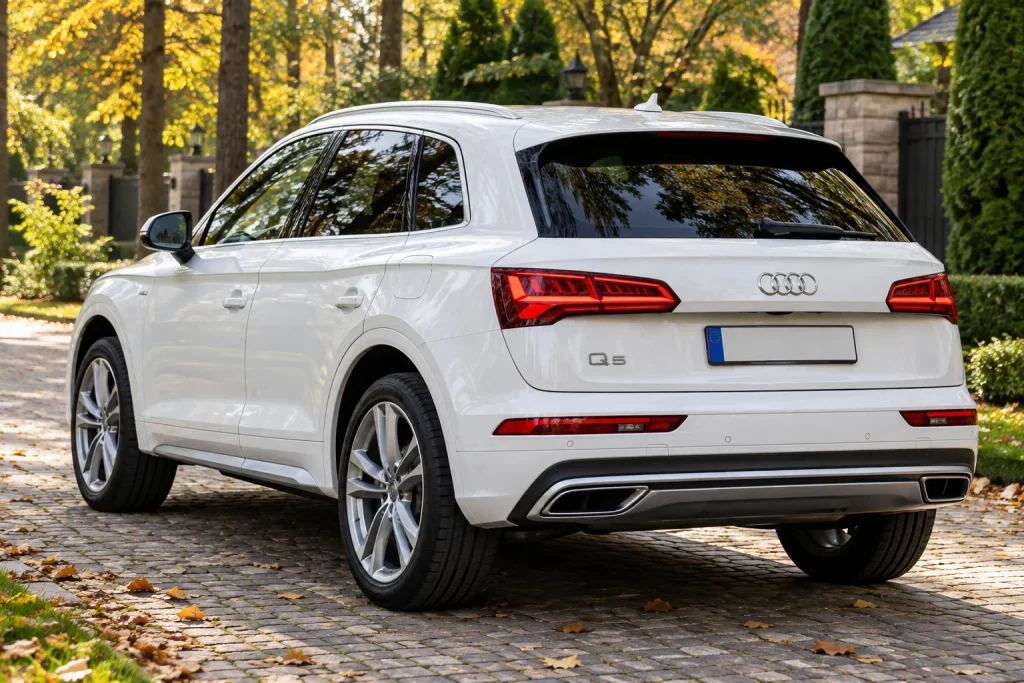 белый кроссовер Audi Q5.