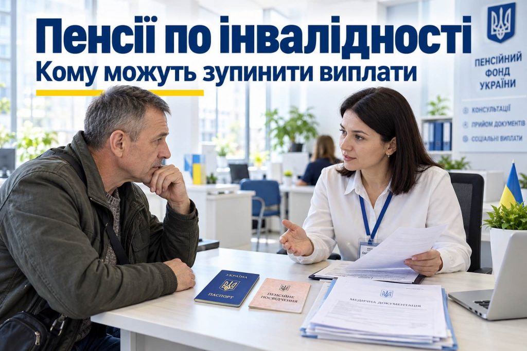 Отмена пенсий по инвалидности в Украине: кому остановят выплаты в 2026 году и как их восстановить