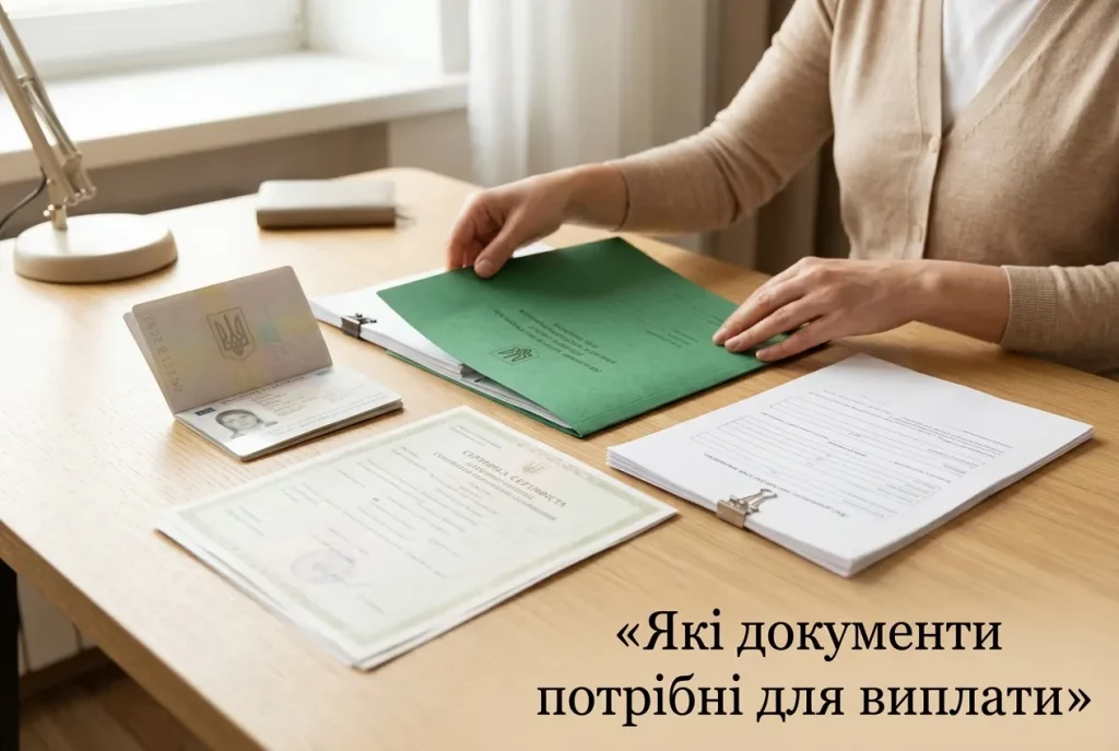 перечень документов для оформления недополученной пенсии, паспорт, свидетельство о смерти и банковские реквизиты на столе