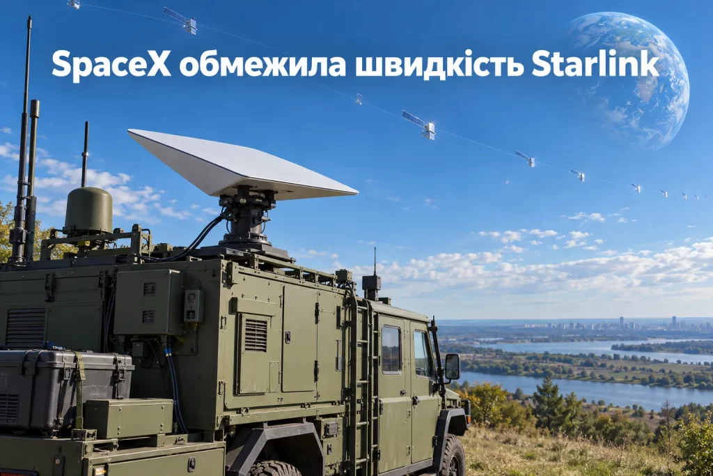 SpaceX ограничила скорость Starlink в Украине: что изменится для ВСУ SpaceX ограничила скорость Starlink в Украине: что изменится для ВСУ