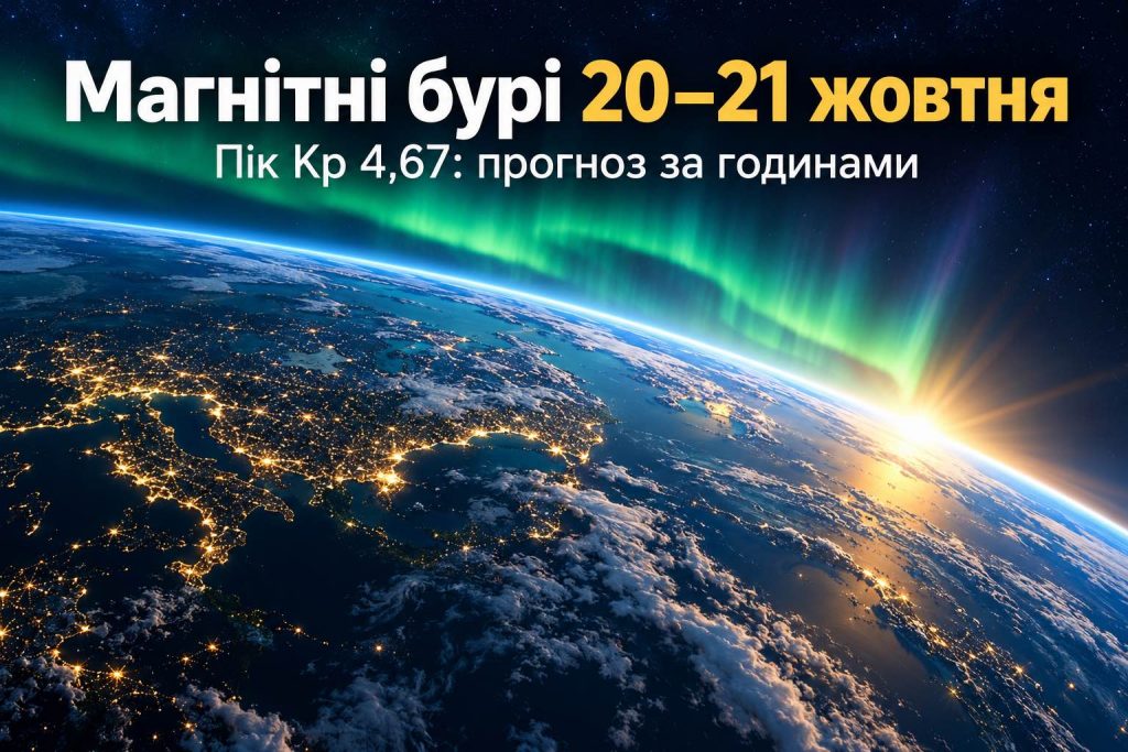 Магнитная буря накроет Землю 20 октября: точный прогноз Kp-индекса на два дня