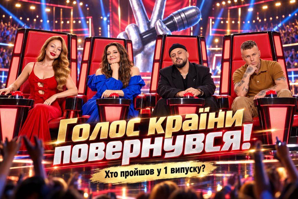 «Голос країни» снова на экранах: кто развернул все кресла тренеров и где смотреть онлайн выпуск 1