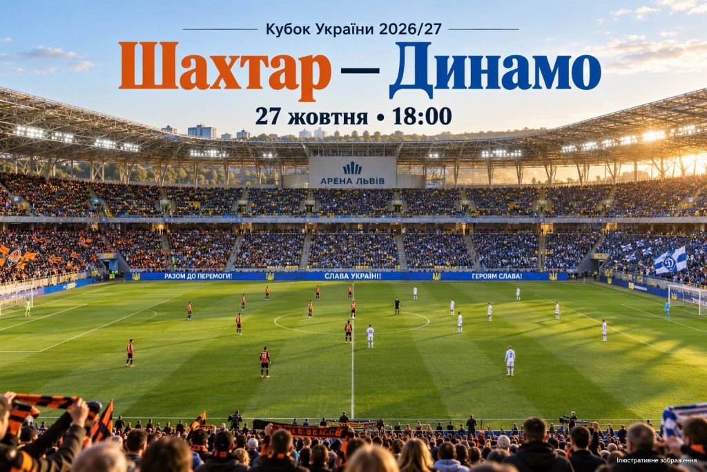«Шахтер» — «Динамо» 27 октября: где смотреть матч Кубка Украины онлайн и во сколько начало