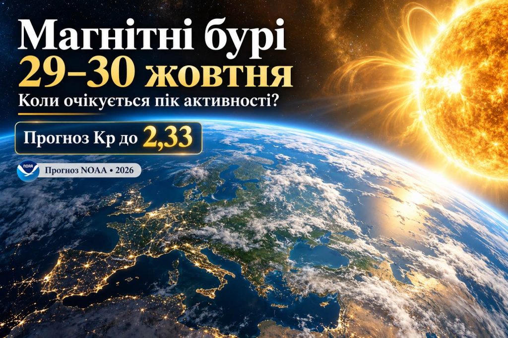 Магнитные бури 29 и 30 октября: в какие часы Kp будет максимальным и чего ждать украинцам Магнитные бури 29 и 30 октября: в какие часы Kp будет максимальным и чего ждать украинцам