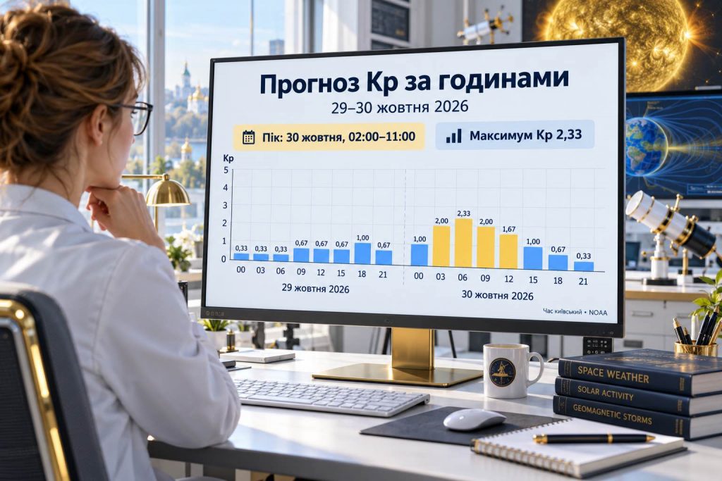 Магнитные бури 29 и 30 октября: в какие часы Kp будет максимальным и чего ждать украинцам