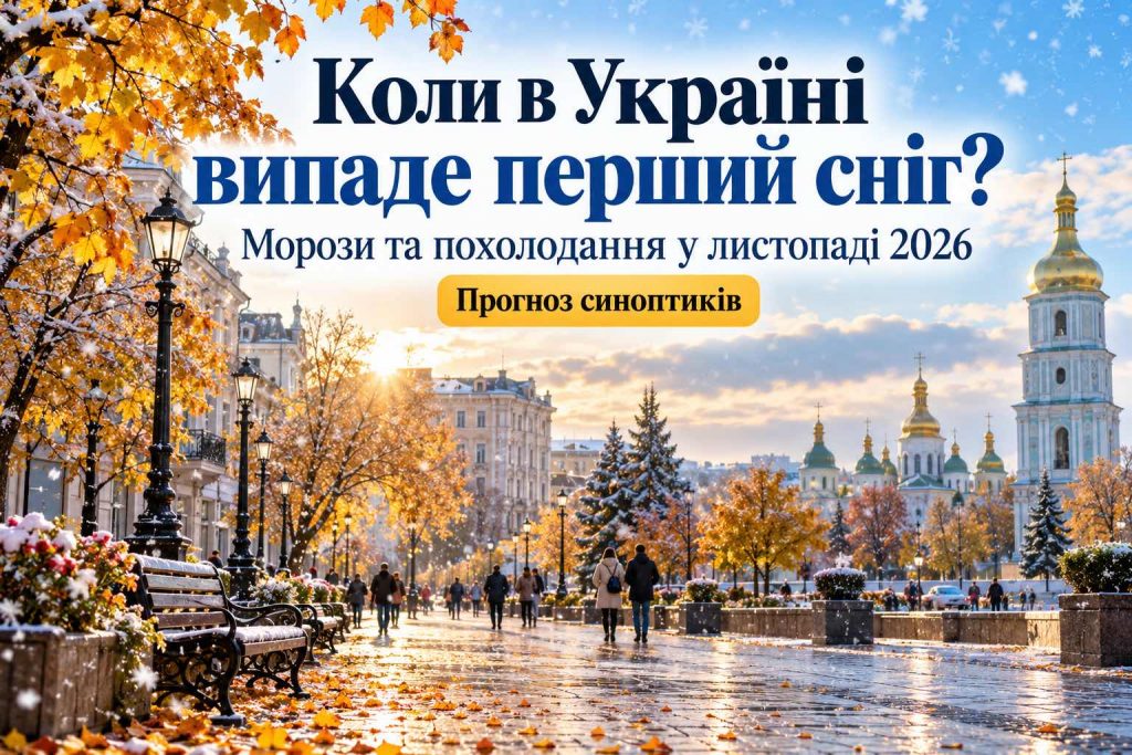 Когда в Украине выпадет первый снег и ударят морозы: синоптики назвали точные даты