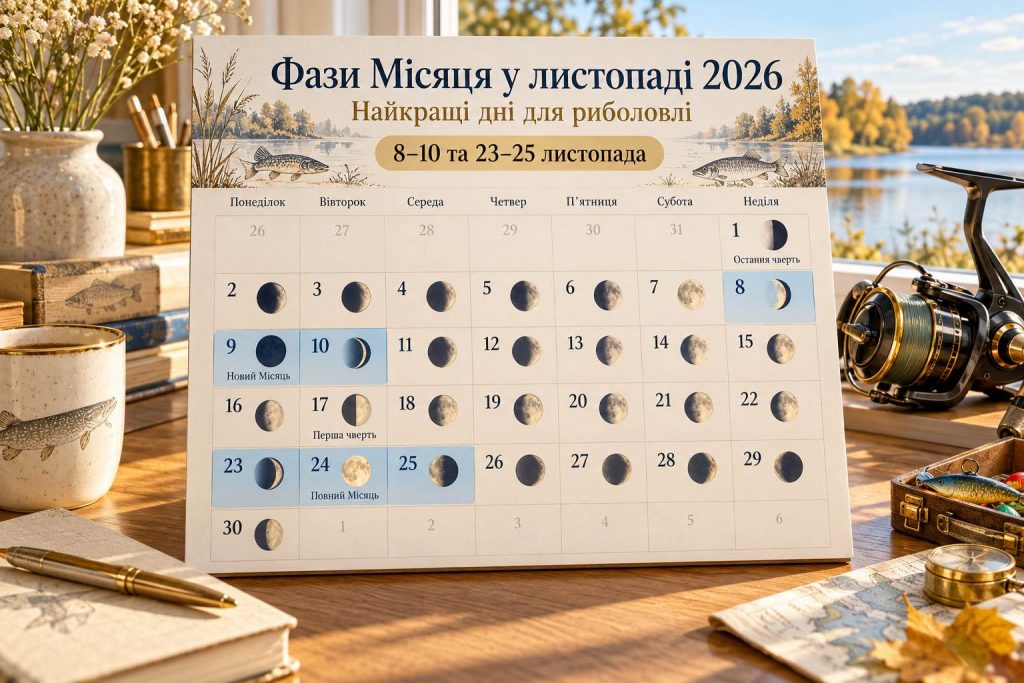 Лунный календарь рыбака на ноябрь 2026: когда будет лучший клев и в какие дни не стоит рыбачить